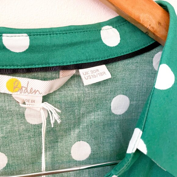 NWT Boden Women's Short Sleeve Shirt Dress, Size 16/18 - Picture 5 of 6